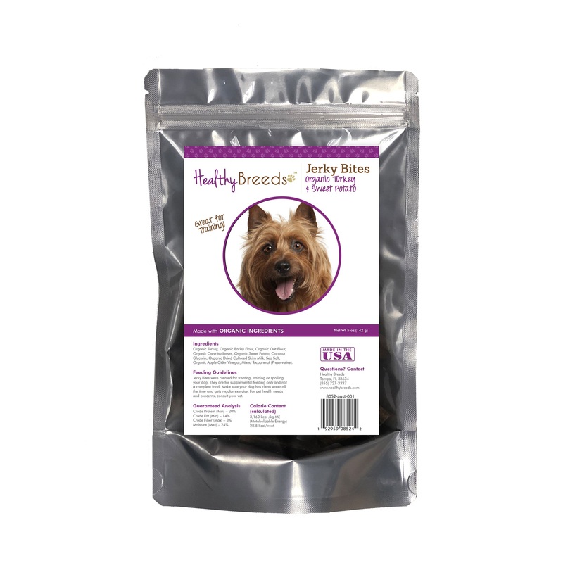 Australian Terrier Jerky Bites Turkey & Sweet Potato Recipe Dog Treats 5 oz