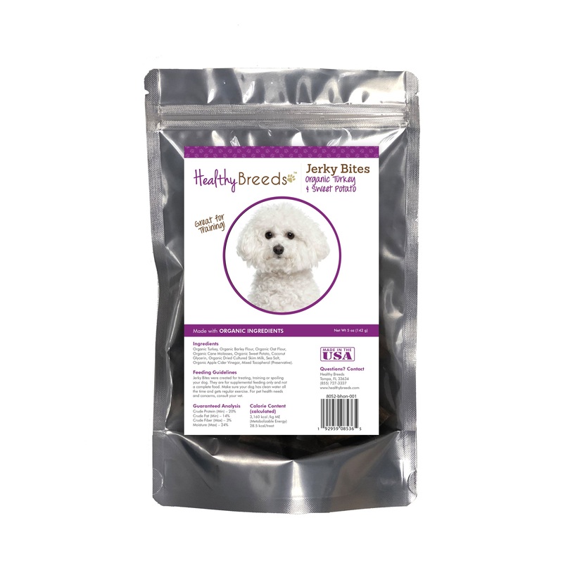 Bichon Frise Jerky Bites Turkey & Sweet Potato Recipe Dog Treats 5 oz