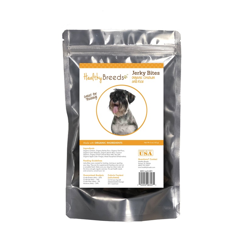 Standard Schnauzer Jerky Bites Chicken & Rice Recipe Dog Treats 5 oz