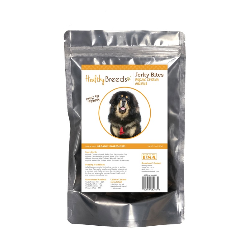 Tibetan Mastiff Jerky Bites Chicken & Rice Recipe Dog Treats 5 oz