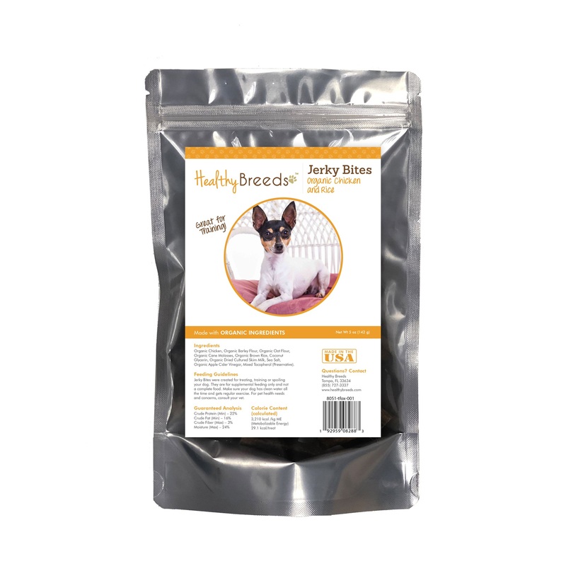 Toy Fox Terrier Jerky Bites Chicken & Rice Recipe Dog Treats 5 oz