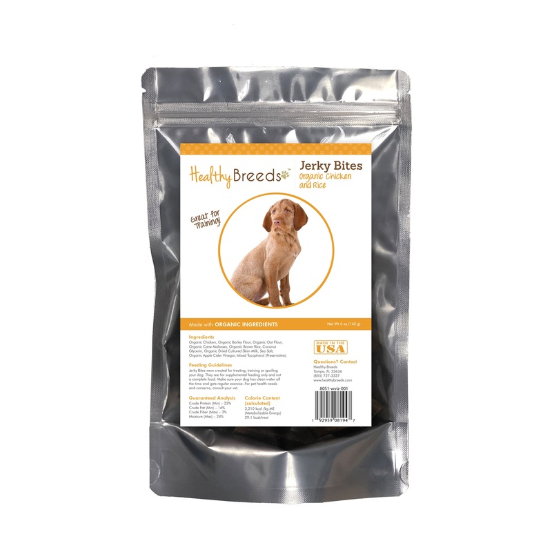 Wirehaired Vizsla Jerky Bites Chicken & Rice Recipe Dog Treats 5 oz