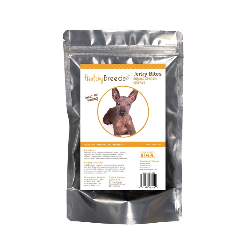 Xoloitzcuintli Jerky Bites Chicken & Rice Recipe Dog Treats 5 oz
