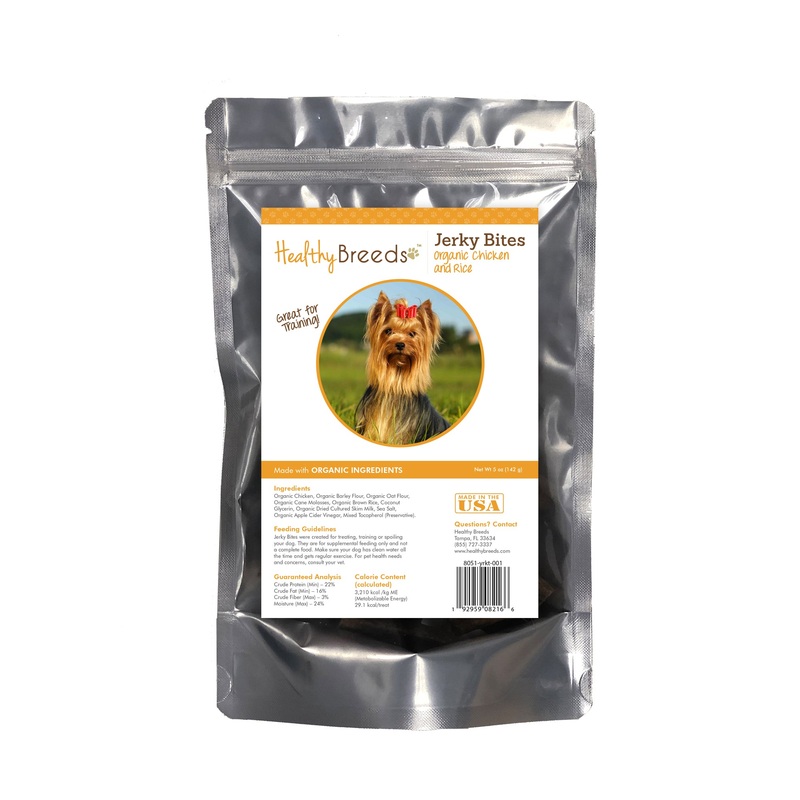 Yorkshire Terrier Jerky Bites Chicken & Rice Recipe Dog Treats 5 oz