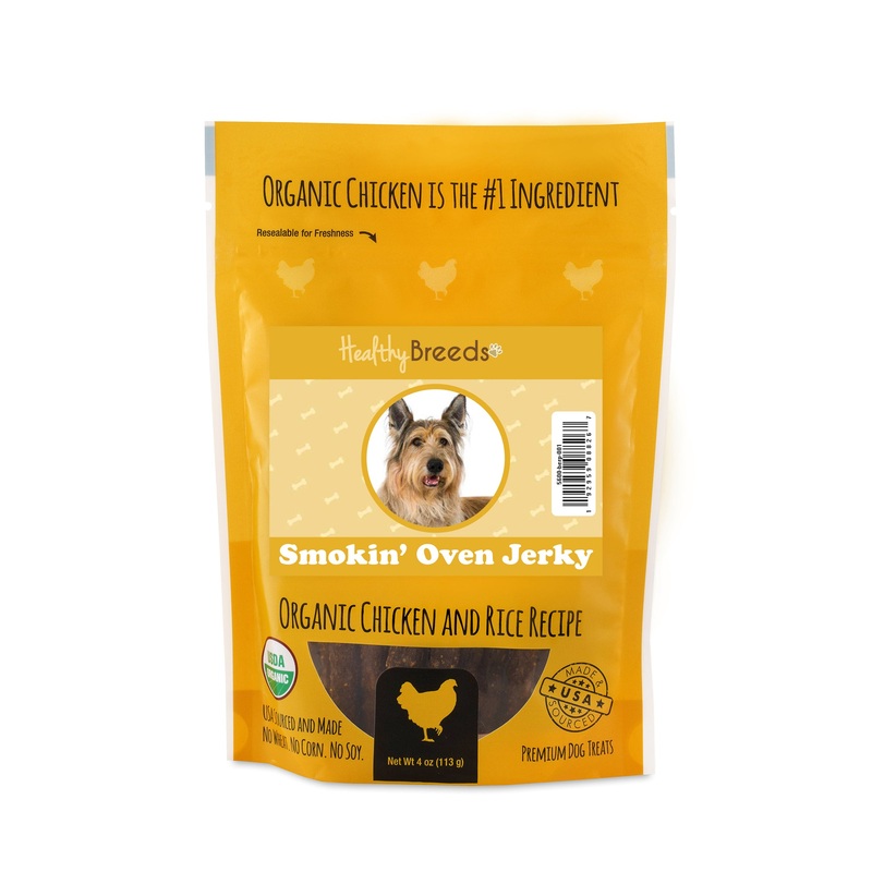 BergerPicard Smokin' Oven Organic Chicken & Rice Recipe Jerky Dog Treats 4 oz