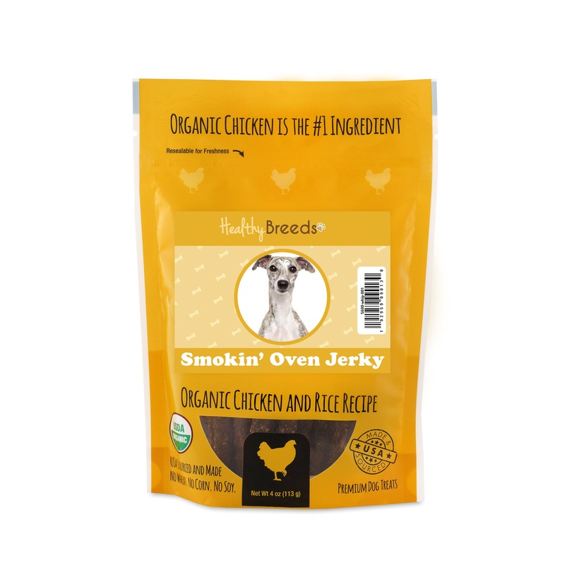 Whippet Smokin' Oven Organic Chicken & Rice Recipe Jerky Dog Treats 4 oz