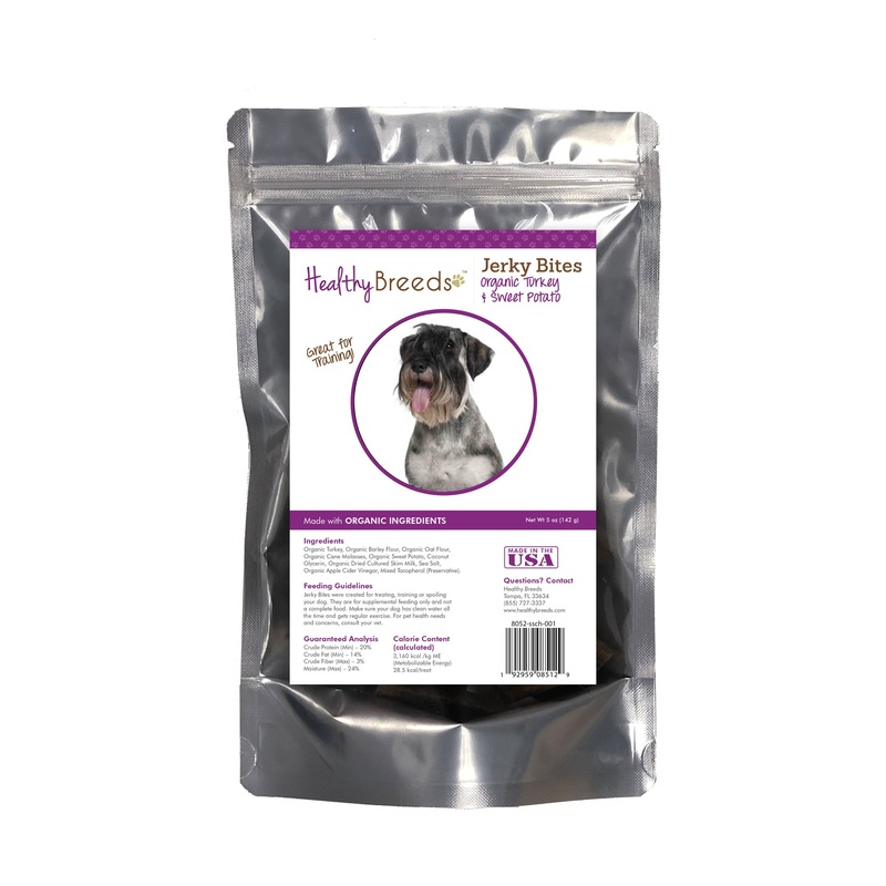 Standard Schnauzer Jerky Bites Turkey & Sweet Potato Recipe Dog Treats 5 oz