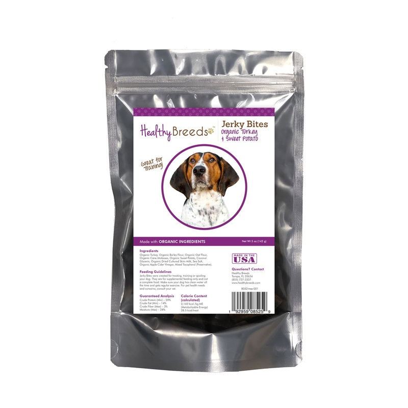 Treeing Walker Coonhound Jerky Bites Turkey & Sweet Potato Recipe Dog Treats 5 oz