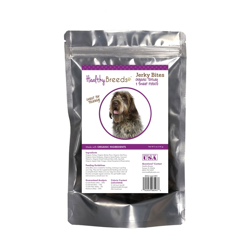 Wirehaired Pointing Griffon Jerky Bites Turkey & Sweet Potato Recipe Dog Treats 5 oz