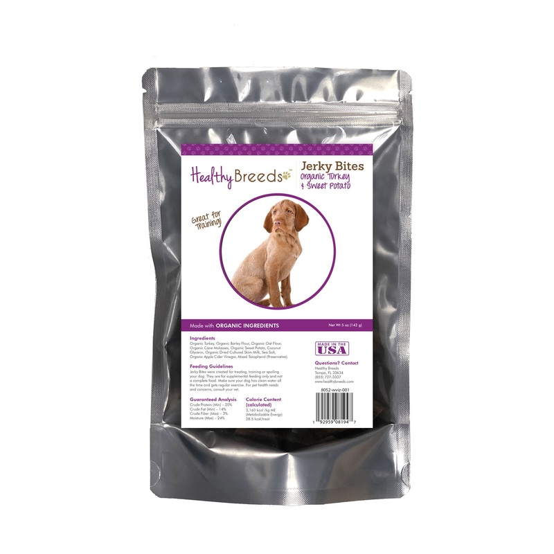 Wirehaired Vizsla Jerky Bites Turkey & Sweet Potato Recipe Dog Treats 5 oz