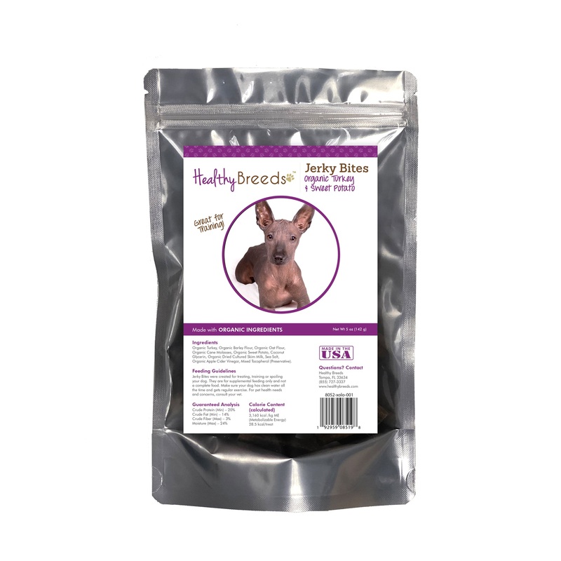 Xoloitzcuintli Jerky Bites Turkey & Sweet Potato Recipe Dog Treats 5 oz