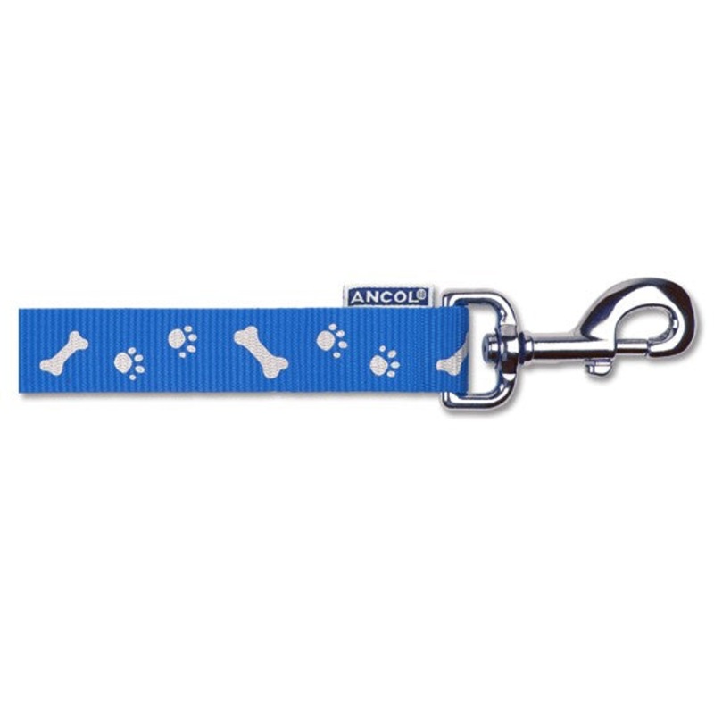 Ancol Paw & Bone Lead 1m Blue