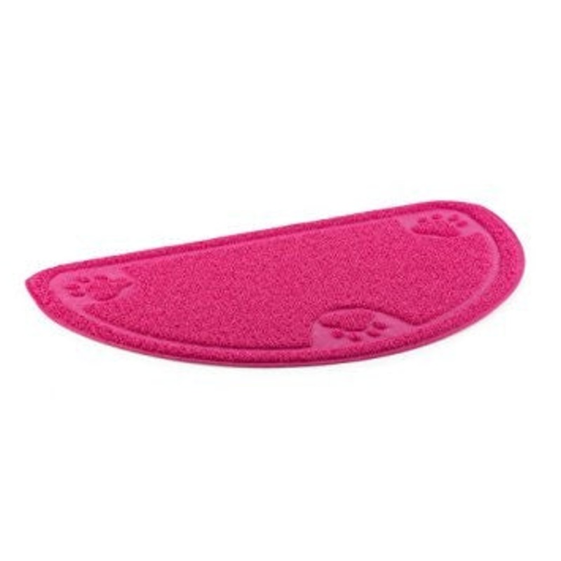 ANCOL PVC FEEDING MAT PINK D SHAPE
