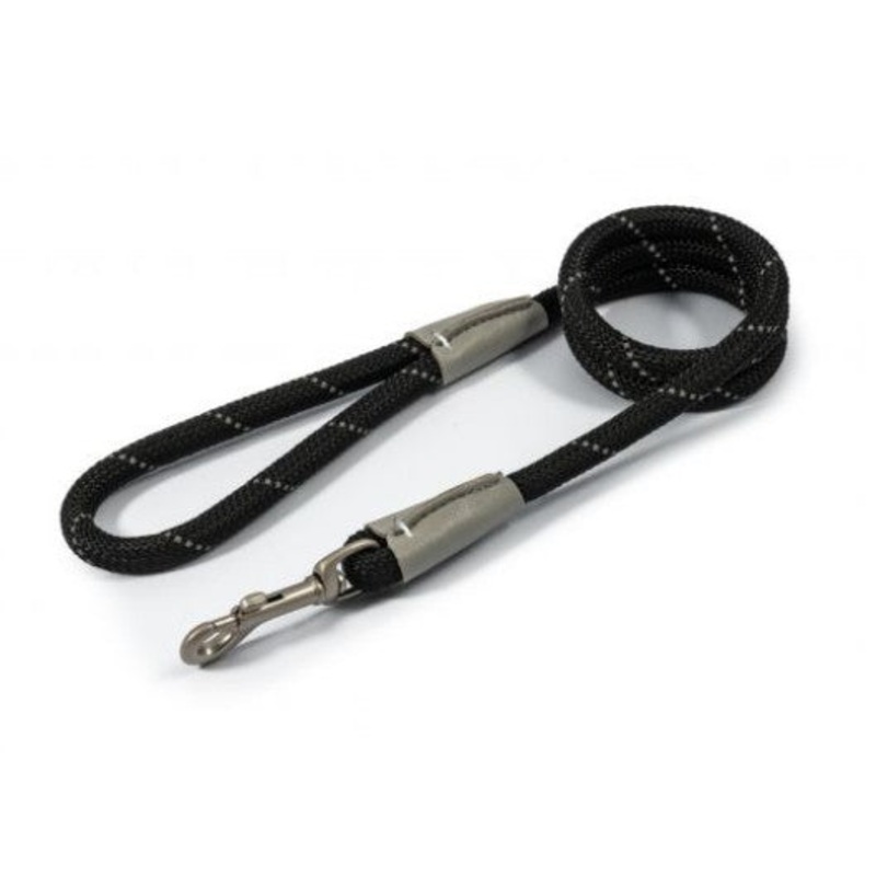 Ancol Reflective Lead Black 12mm Viva
