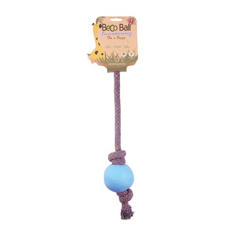 BECO BALL ON ROPE LARGE BLUE