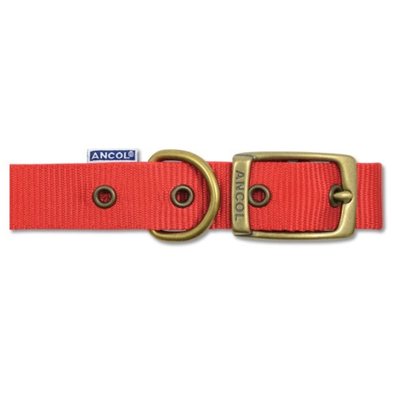 Ancol 12" Nylon Collar Red 310020