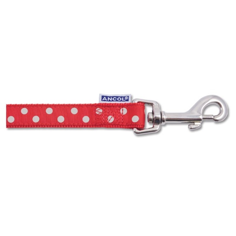 Ancol 40" RED POLKA LEAD 699320