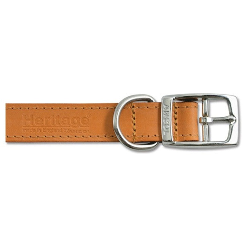 Ancol Collar 18" Tan Leather 100400