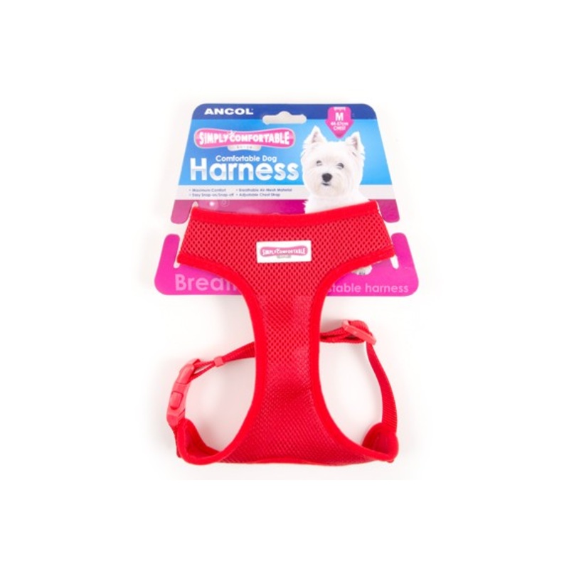 Ancol Comfort Mesh Harness Red Large