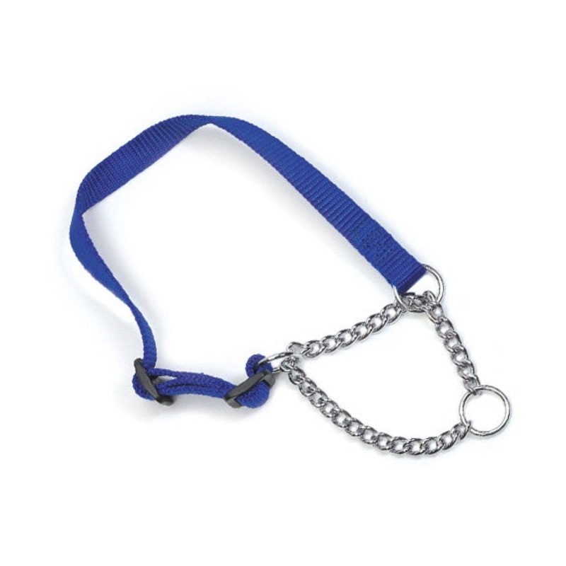 Ancol Half Choke Collar 10"-14" Blue