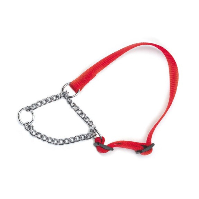 Ancol Half Choke Collar Red 10"-14"