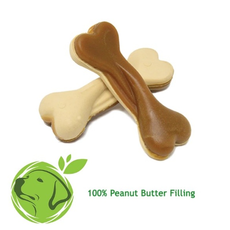 VEGGIE DUAL SIDED BONES PEANUT MED