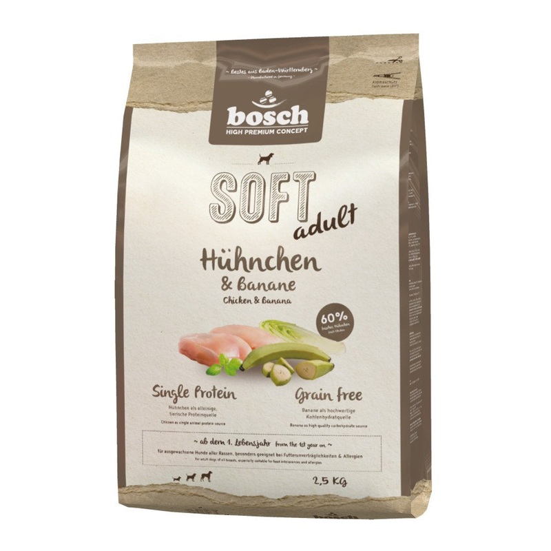 Bosch High Premium Soft+ Adult Chicken & Banana Grain Free Dry Dog Food