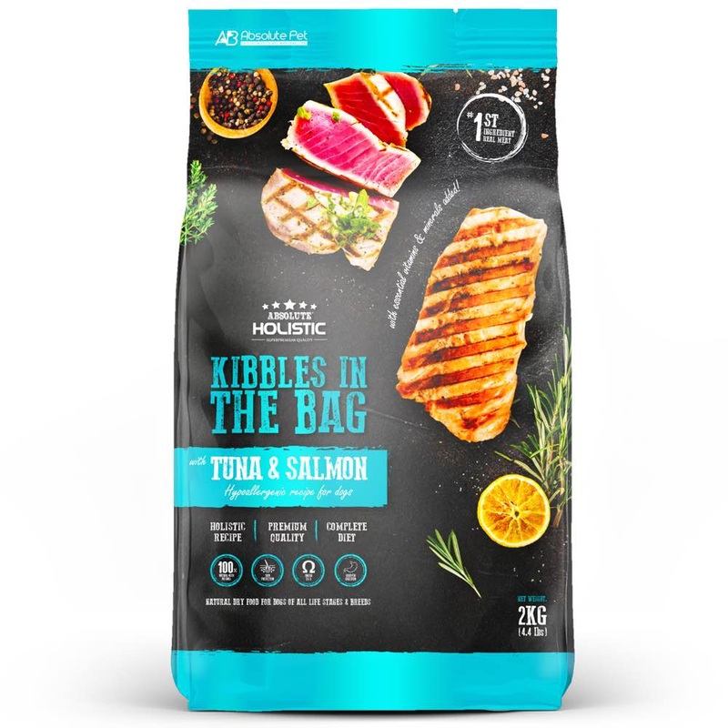 35% OFF: Absolute Holistic Kibbles In The Bag Tuna & Salmon Dry Dog Food