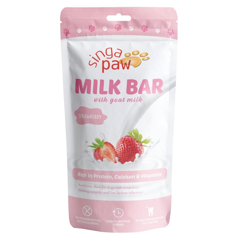 35% OFF: Singapaw Milk Bar Strawberry Dog Chew