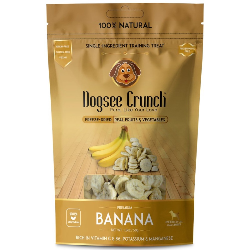 4 FOR $13: Dogsee Crunch Banana Freeze-Dried Dog Treats 15g