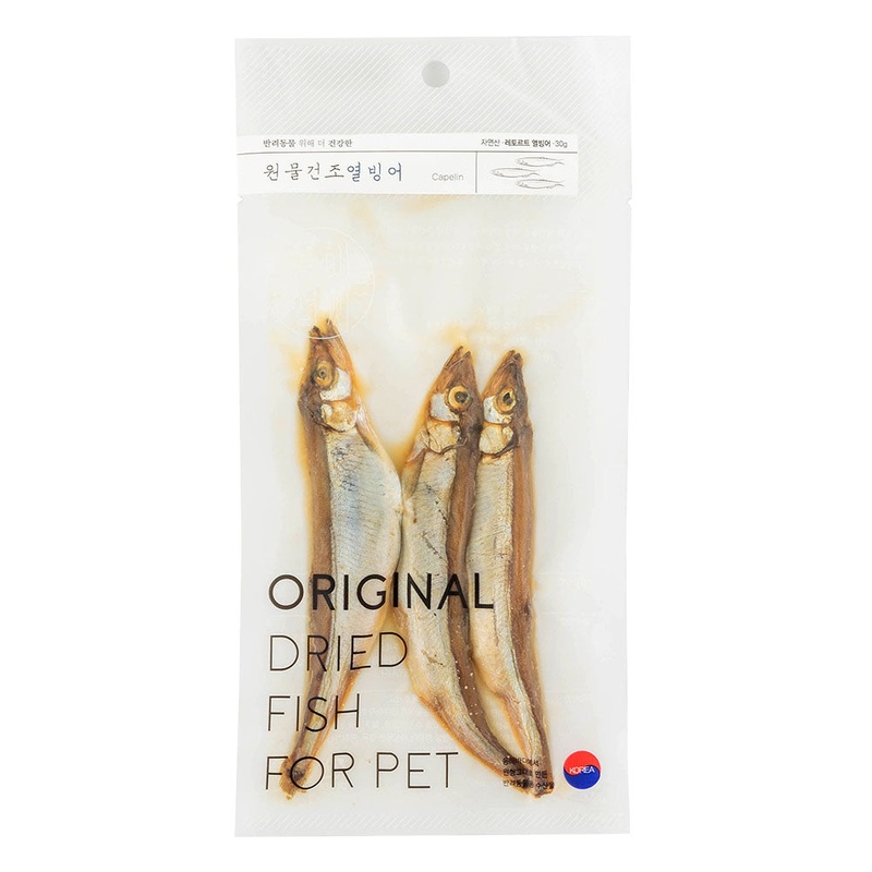 7 FOR $49.90: Eastsea Brother Capelin Grain-Free Half-Dried Treats For Cats & Dogs 30g