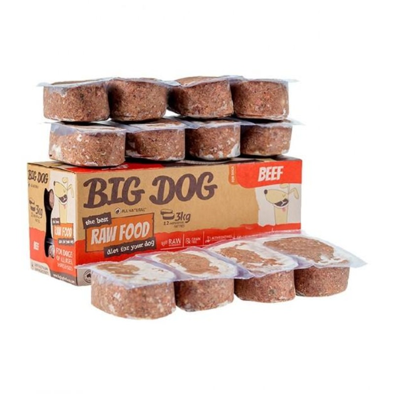 Big Dog Barf Beef Frozen Raw Dog Food 3kg