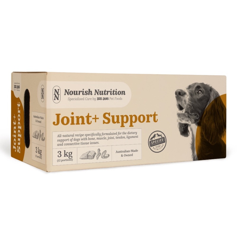 Big Dog Barf Nourish Nutrition Joint+ Support Frozen Raw Dog Food 3kg