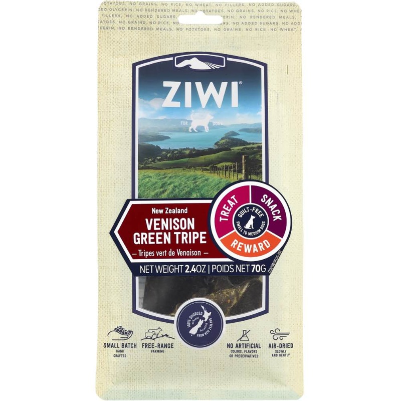 20% OFF: Ziwi Peak Venison Green Tripe Air-Dried Dog Treats 70g