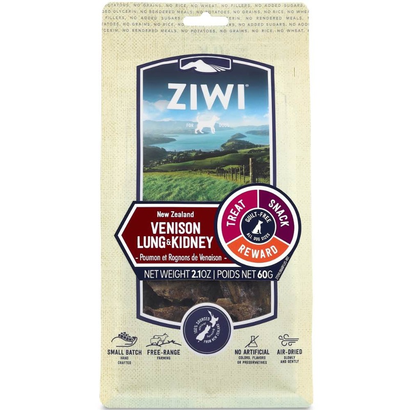 20% OFF: Ziwi Peak Venison Lung & Kidney Air-Dried Dog Treats 60g