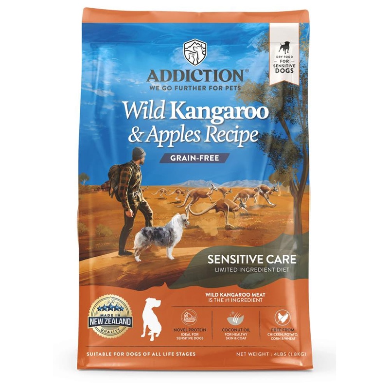 25% OFF: Addiction Wild Kangaroo & Apples Grain Free Dry Dog Food