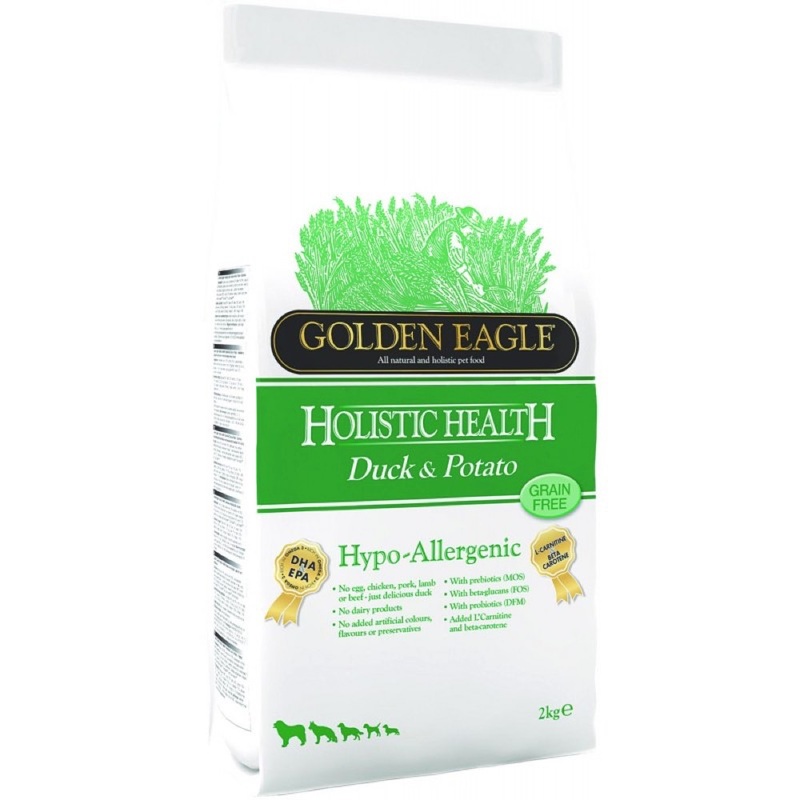 25% OFF: Golden Eagle Holistic Health Grain Free Hypo-Allergenic Duck & Potato Dry Dog Food