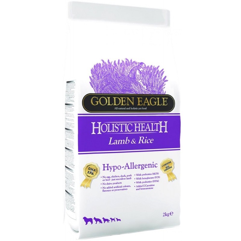 25% OFF: Golden Eagle Holistic Health Hypo-Allergenic Lamb & Rice Dry Dog Food