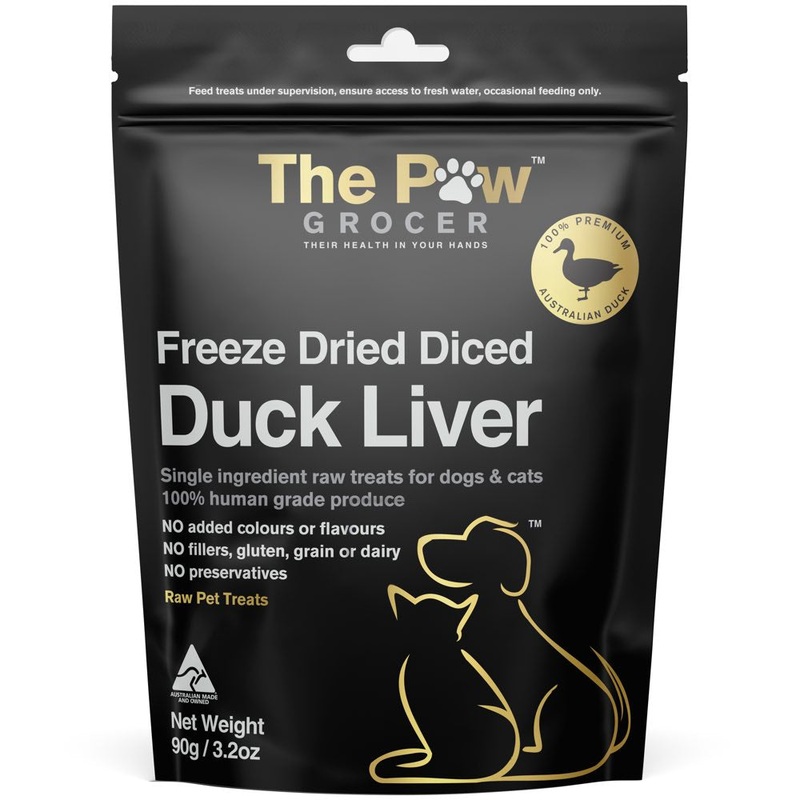 25% OFF: The Paw Grocer Duck Liver Freeze-Dried Treats For Cats & Dogs 72g
