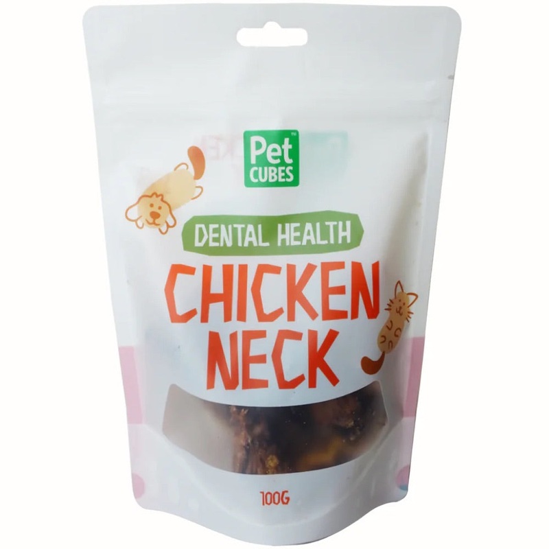 30% OFF: PetCubes Chicken Neck Grain-Free Treats For Cats & Dogs 100g