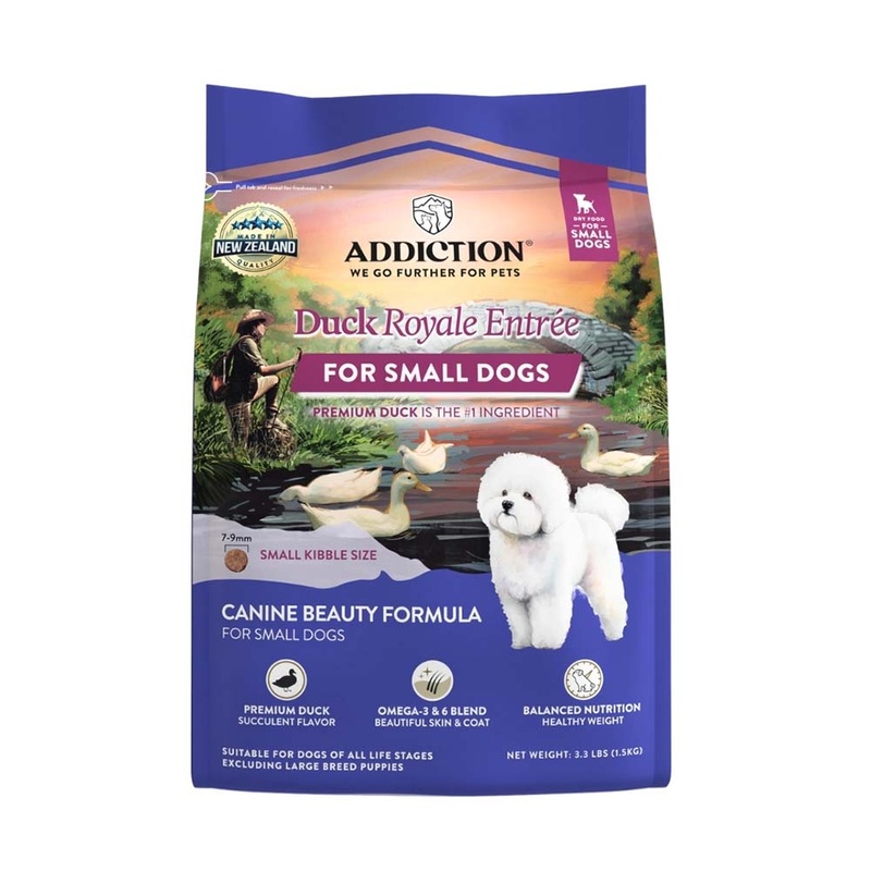 20% OFF: Addiction Duck Royale Entree Grain-Free Small Breed Dry Dog Food 1.5kg