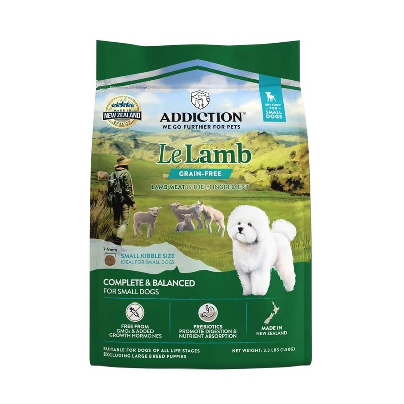 20% OFF: Addiction Le Lamb Grain-Free Small Breed Dry Dog Food 1.5kg