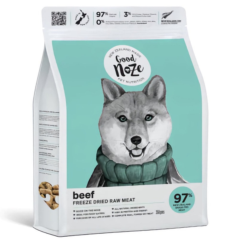 20% OFF: Good Noze NZ Beef Freeze-Dried Dog Food 350g