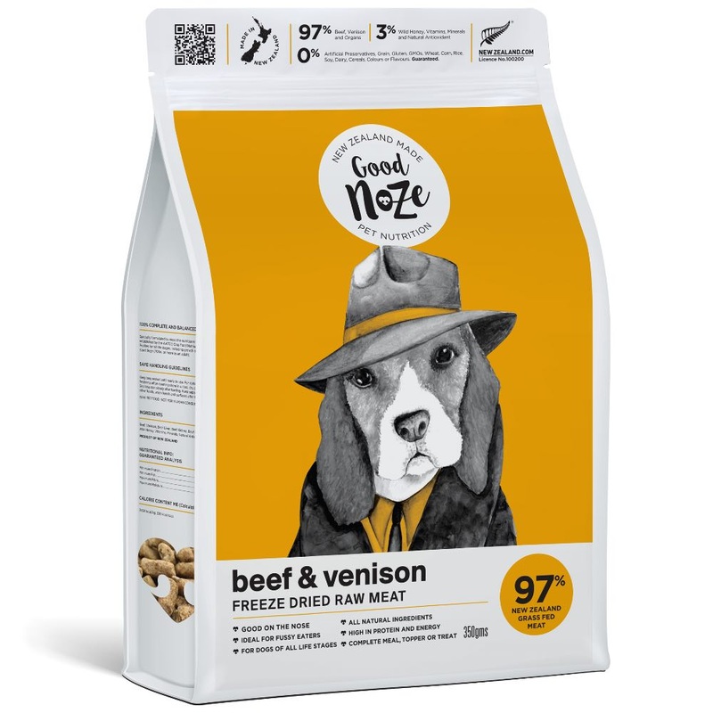 20% OFF: Good Noze NZ Beef & Venison Freeze-Dried Dog Food 350g