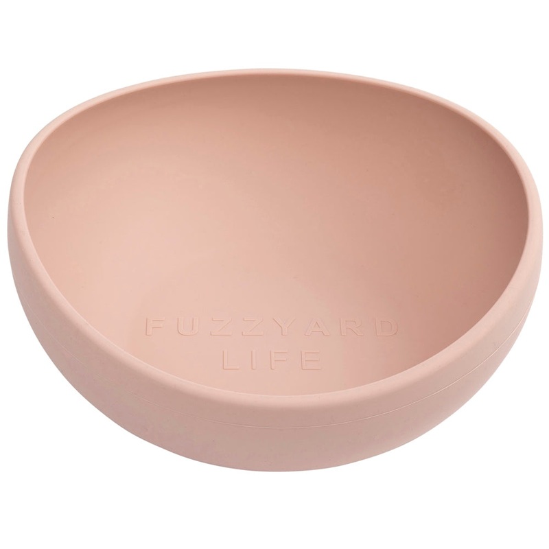15% OFF: FuzzYard Life Silicone Dog Bowl (Soft Blush)