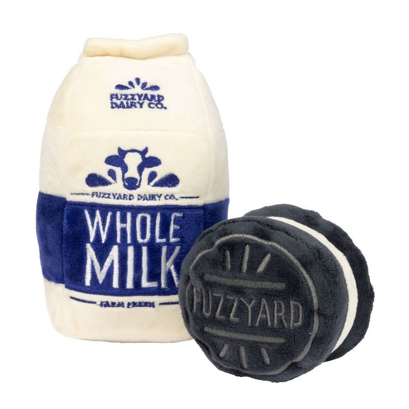 15% OFF: FuzzYard Milk & Cookie 2 Pcs Dog Toy