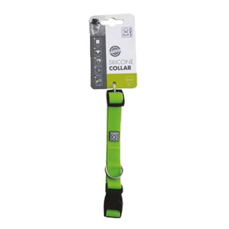 15% OFF: M-Pets Silicone Dog Collar (Green)