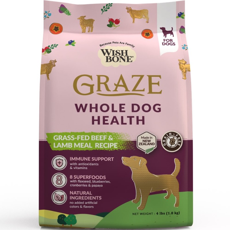 Wishbone Graze Grass-Fed Beef & Lamb Meal Grain-Free Adult Dry Dog Food