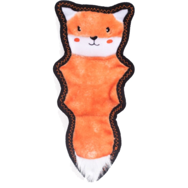 ZippyPaws Z-Stitch Skinny Peltz Fox Dog Toy