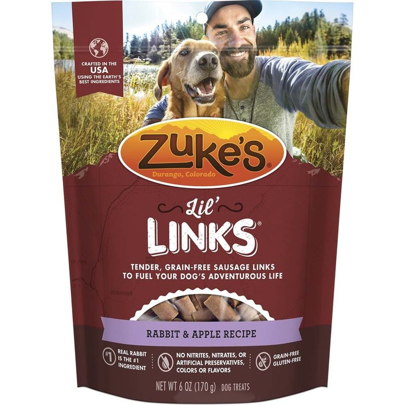 Zuke's Lil Links Rabbit & Apple Grain Free Dog Treats 6oz